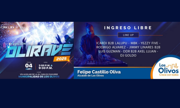 OLIRAVE_ LA FIESTA ELECTRÓNICA olivos