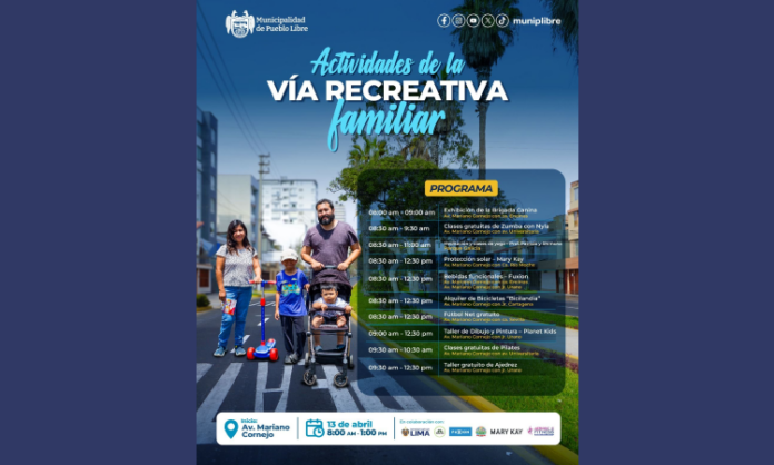 Actividad Recreativa familiar en Pueblo Libre