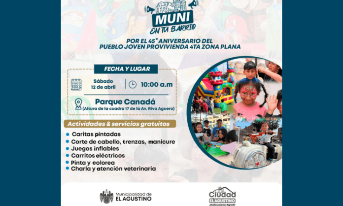 Actividades y Servicios Gratuitos El Agustino