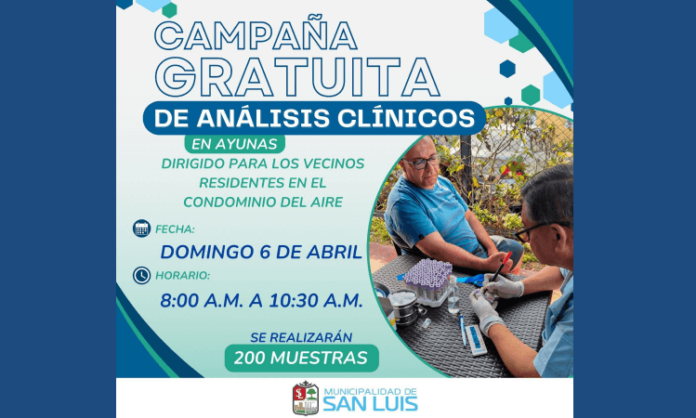 Campaña de Análisis Clínicos San Luis