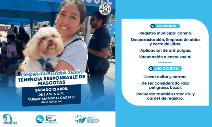 Campaña de Tenencia Responsable de Mascotas en San Miguel