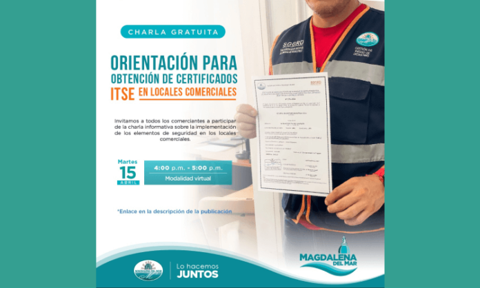Charla Virtual Gratuita de Certificados ITSE en Magdalena del Mar