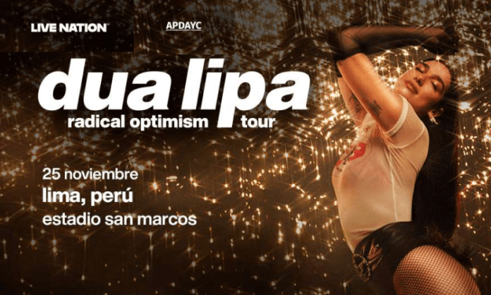 Concierto de Dua Lipa en Lima Perú