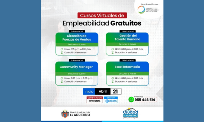 Cursos Virtuales de Empleabilidad en El Agustino