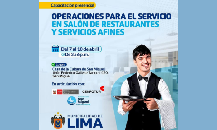 Operaciones para el Servicio en Salón de Restaurantes y Servicios Afines
