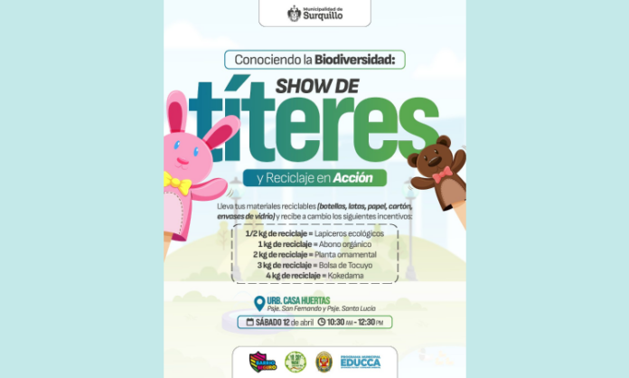 Show de Títeres y Reciclaje en Surquillo