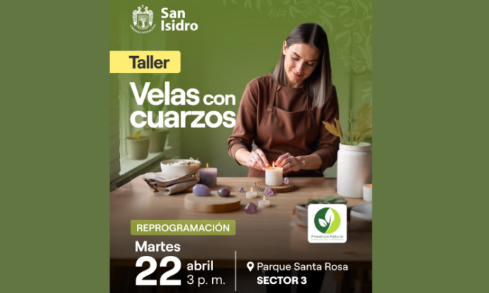 Taller de Velas con Cuarzos en San Isidro