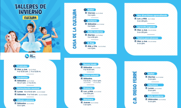 Talleres de Invierno Cultura en San Miguel