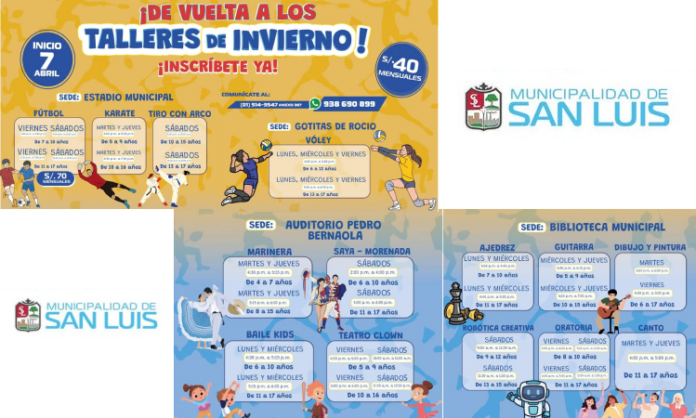 Talleres de Invierno en San Luis