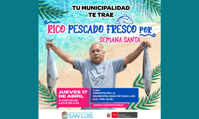 Venta de pescado en San Luis